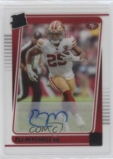 2021 Panini Clearly Donruss Rated Rookie Elijah Mitchell Eli #97 Auto 0mo0