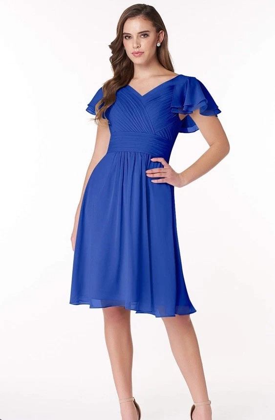 knee length bridesmaid dresses under 100 Eliza Flattering Sleeveless Knee Length Chiffon Bridesmaid Dresses, Cabernet
