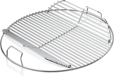 Weber 22" Hinged Cooking Grate, Heavy-Duty Stainless Steel Grill Accessory