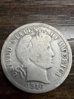 Sunday Special  1916 Barber Liberty Head Dime 90% silver Actual coin Good Coin