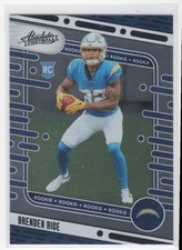 #199 Brenden Rice 2024 Panini Absolute Black RC Los Angeles Chargers