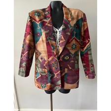 Sunbelt Vintage Southwestern Blazer “Made in USA”Shoulder Pads ‘80s Women's M/L