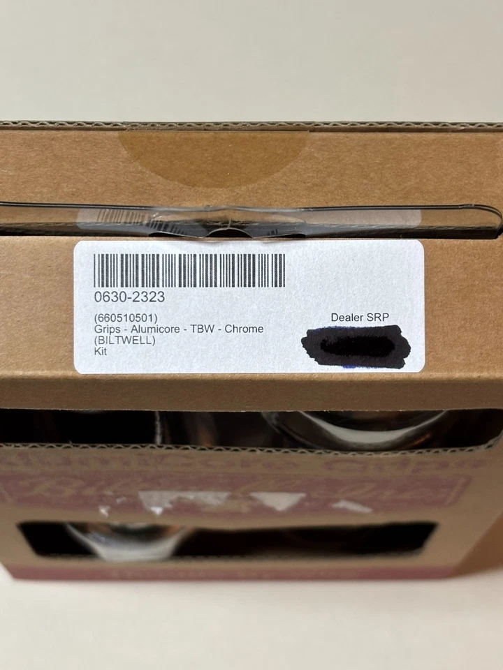 Empuñaduras cromadas para motocicleta Biltwell Alumicore TBW - acelerador por cable - nuevas Foto 3 de 4