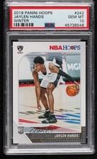 2019-20 Panini NBA Hoops Winter Jaylen Hands #242 PSA 10 GEM MT 00e8