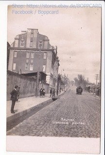 LITAUEN FOTOKARTE KAUNAS UKMERGES PLENTAS KOWNO ca1905