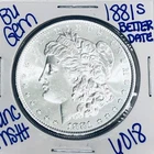 1881 S BU UNCIRCULATED MORGAN SILVER DOLLAR AUTHENTIC U.S.MINT FREESHIPPING 6018