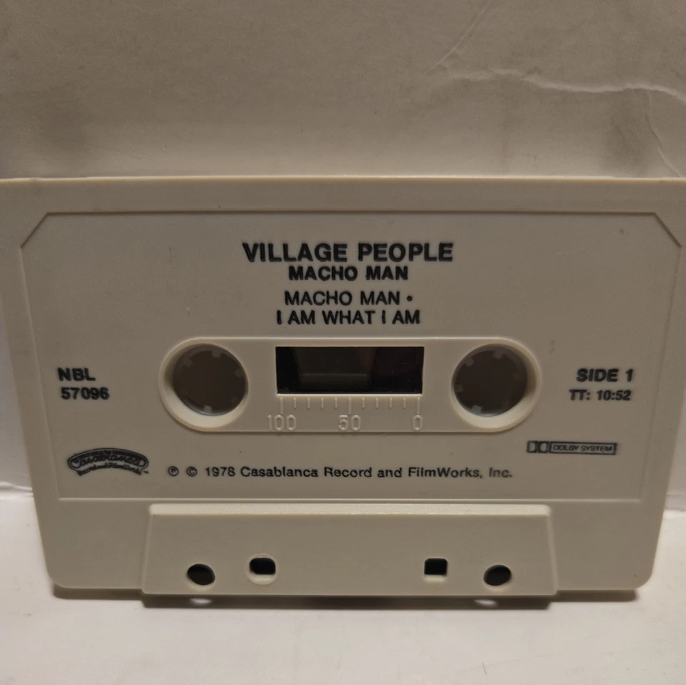Village People, Macho Man, Cassette Tape, Casablanca 1978, NBL 57096, Used. Foto 4 de 4