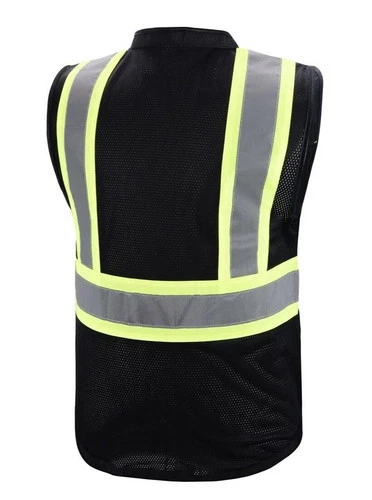 Super Duty Mesh High Visibility Safety Vest for Operations Black, Yellow, Orange image 5