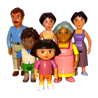 Dora The Explorer Figures Lot 6 Dora Diego Family Mom Dad Grandma