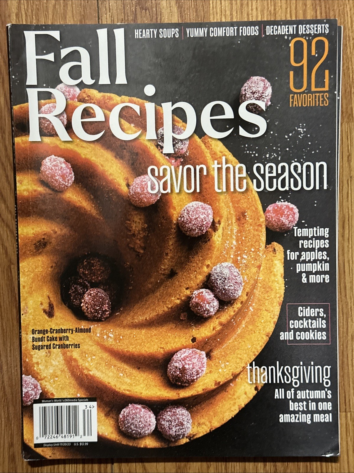 Fall Recipes Magazine Savor The Season 92 Favorites 2023 | eBay