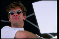 Christian Danner of Germany watches the activity at the Budweiser - Old Photo