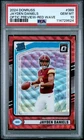 2024 Panini Donruss Jayden Daniels Optic Preview Red Wave Prizm RC #389 PSA 10