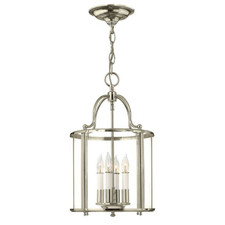 Hinkley Gentry Medium 4 Light Pendant Light in Polished Nickel