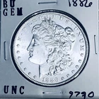 1886 BU GEM MORGAN SILVER DOLLAR UNC MS+++ U.S. MINT RARE COIN 9790
