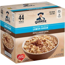 Instant Oatmeal Lower Sugar, Maple & Brown Sugar, 1.19 Oz, Pack of 44