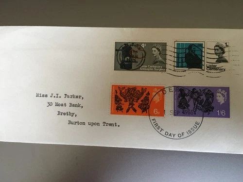 GB STAMPS RARE FIRST DAY COVER 1965 ARTS & LISTER BOTH SETS