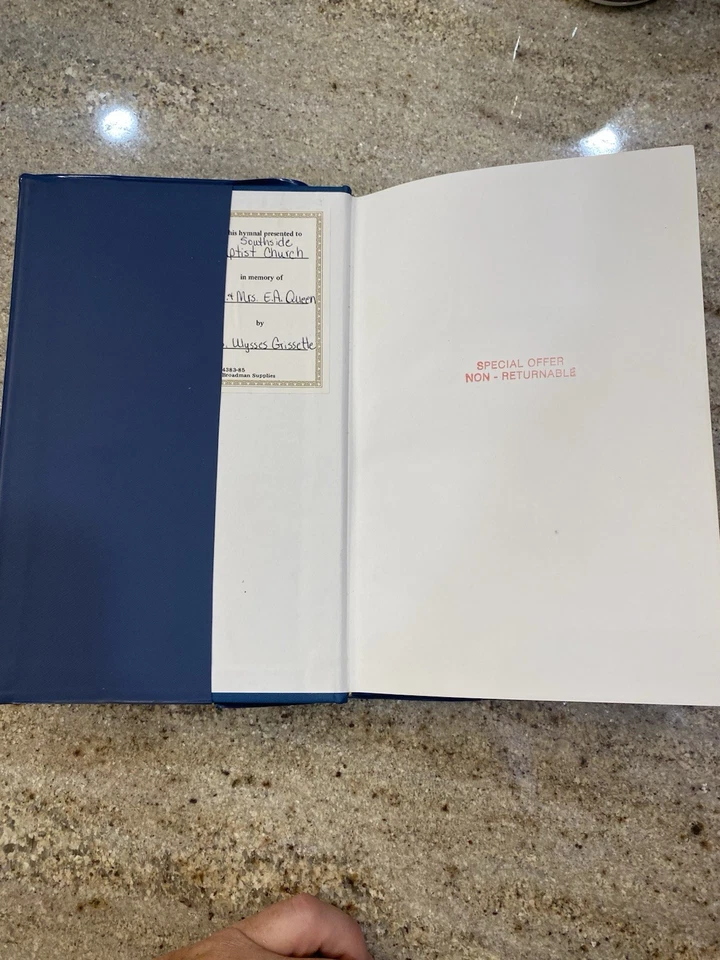 The Baptist Hymnal 1991 Prussian Blue Vinyl Cover Convention Press Nashville TN Foto 2 de 4