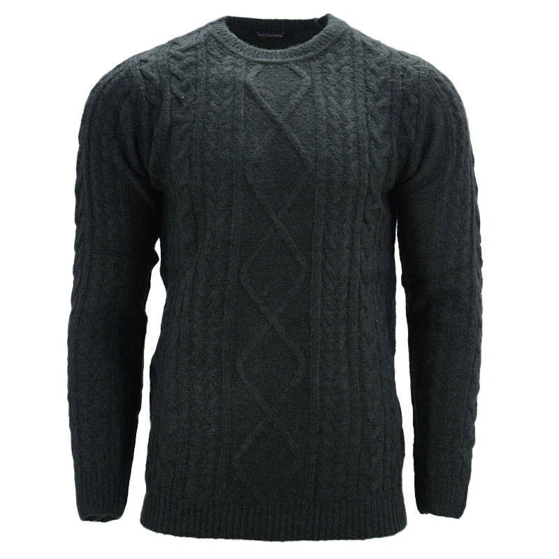 Ex ZARA Mens Jumpers Crew Neck Slim Fit Heavy Knitted Soft Winter Pullover Sweat - Image 4 of 4