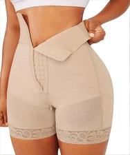 Tummy Control BBL Shorts Fajas Slimming Shapewear High Waist Butt Lifter Shaper