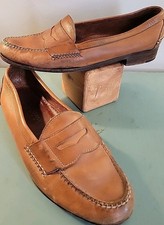 Vtg Cole Haan Country Penny Loafers Leather Hand Sewn Mens 10.5 E