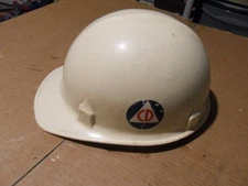 Vintage JACKSON PRODUCTS SC-10 White Fiberglass Safety Hard Hat Hardtop