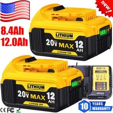 For DeWalt 20V Max 12.0Ah 8.0AH Li-Ion Battery DCB205-2 DCB206 DCB200 / Charger