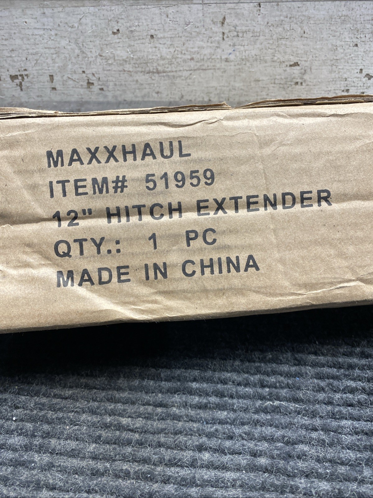 51959 Trailer Hitch Extension 12 Inch for 2 Inch Receiver 3500 lbs Capacity