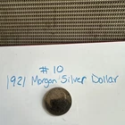 1921 Morgan Silver Dollar Coin $1 Dollar Coin Ungraded Uncertified #10