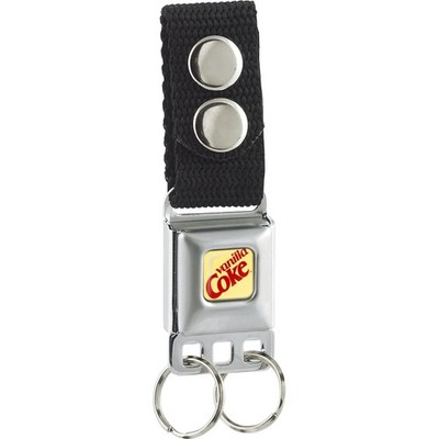 Keychain - Vanilla Coke Logo Full Color Ivory/Red ACC NEW