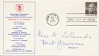 #1397 Fiorello La Guardia USPS cachet First Day cover signed Designer & Wife