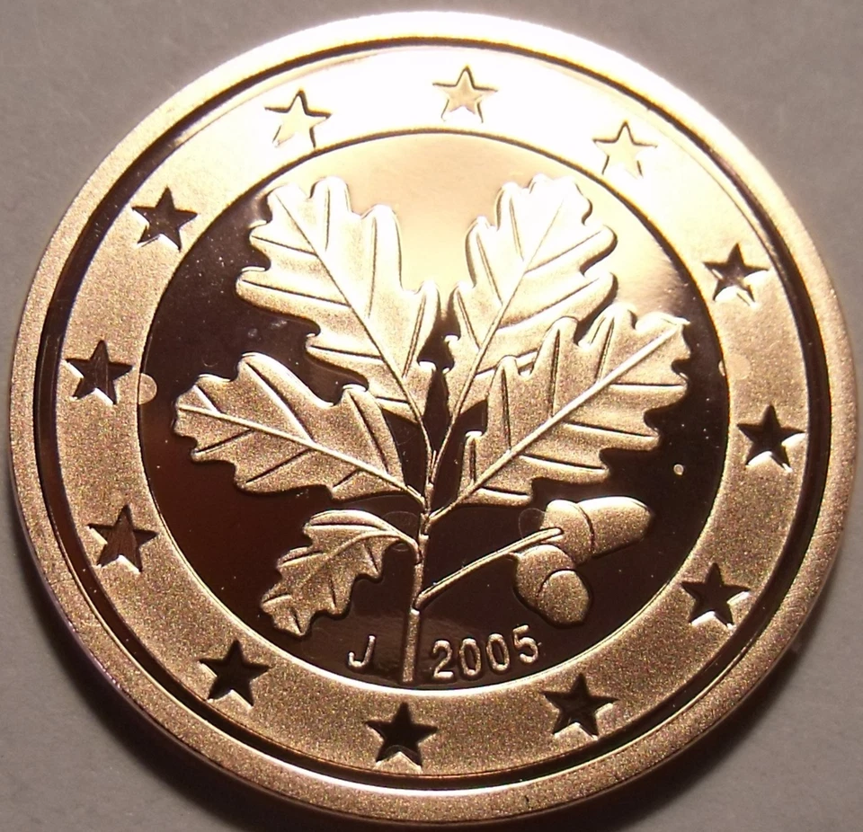 Cameo Proof Germany 2005-J Two Euro Cents~Hamburg Mint~Excellent~Free Shipping~ - Image 2 of 2