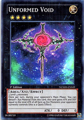 Unformed Void NUMH-EN049 Yu-Gi-Oh! Card 1st Edition Light Play