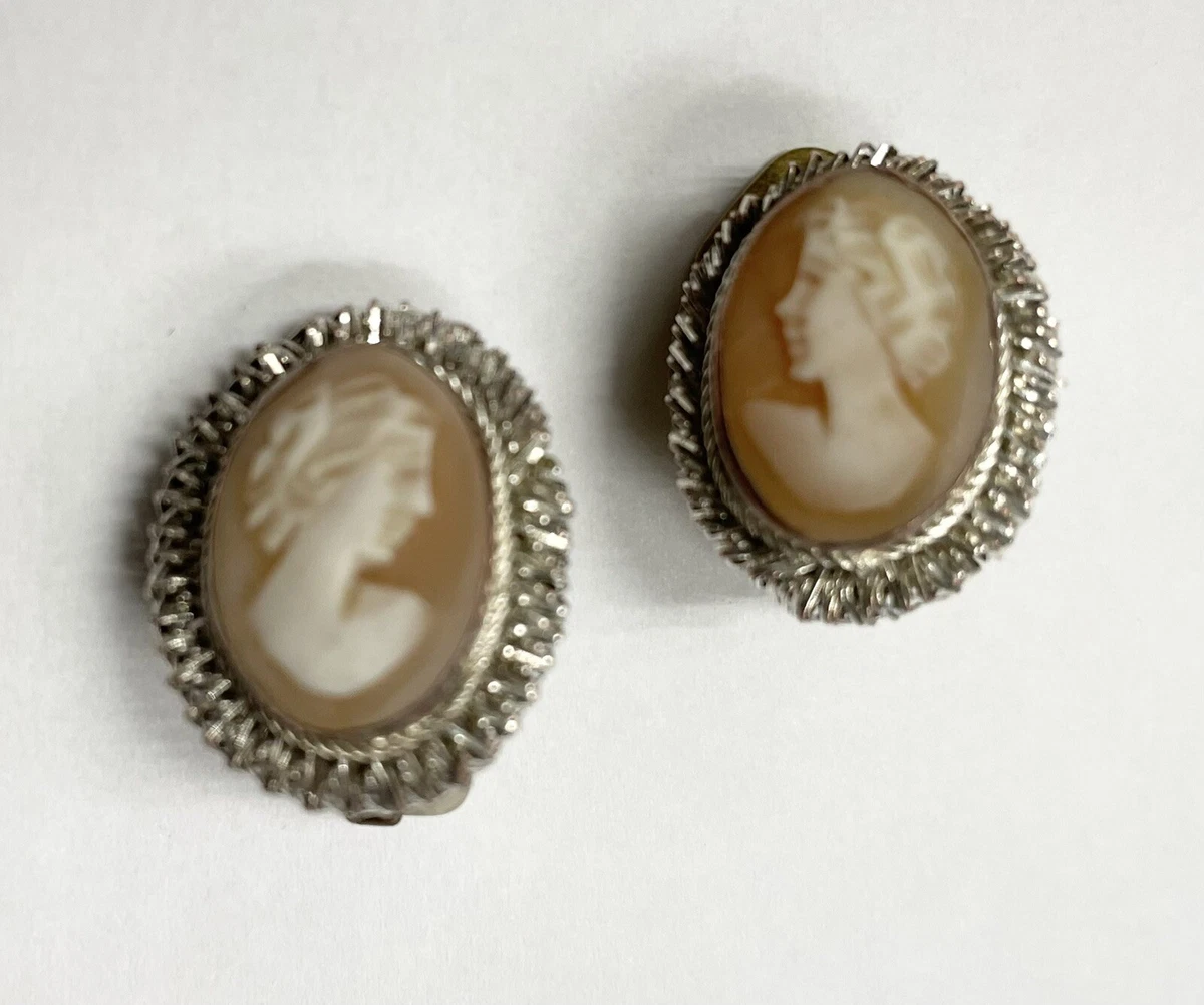 Cameo clip deals on earrings