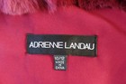 ADRIENNE LANDAU Girls Burguny Red Rabbit Fur Vest Size 10/12 NWOT — photo 4