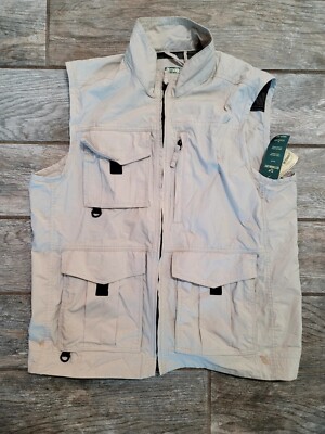 Outdoor Life Utility Vest Tan Lightweight Hunting Fishing Bird Watching SzM NWT
