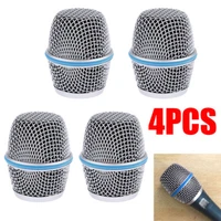 4 PCS Microphone Grille Head Mesh Fits For Shure Beta 87A Replacement