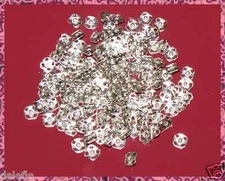 30 SETS SNAPS Sewing Silver SQUARE fasteners for use in Vintage Doll Clothes 2/0