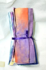 11 FAT QUARTERS -ELEMENTS HAND DYED BATIKS FROM FREE SPIRIT - 100% COTTON FABRIC