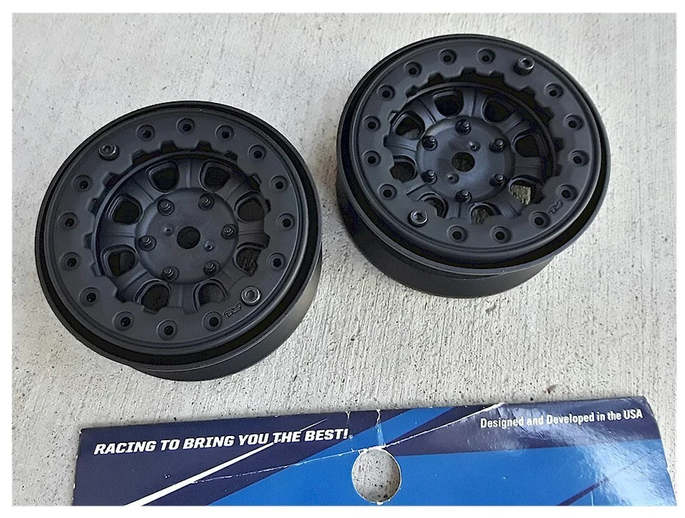 Pro-Line 2747-15 Denali 1.9" Bead Loc Rock Crawler Wheels (2) Black NEW SEE+PIX - Image 2 of 3