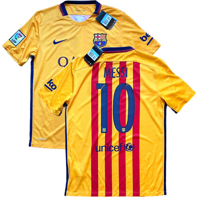 2015/16 Barcelona Away Jersey #10 Messi Medium NIKE Football