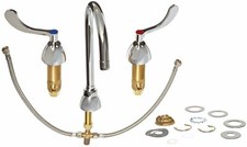 Zurn Widespread With 5-3/8" Gooseneck And 4" Wrist Blade Handles Faucet Chrome