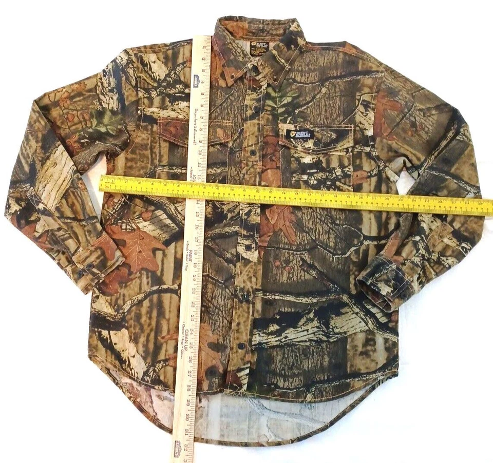 Scent Shield Camo Mens Shirt Sz M Break Up Hunting Outdoor Button - Image 2 of 4