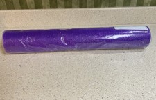 21" x 30' DECO MESH ROLL NEW PURPLE WITH PURPLE METALLIC THREADS NEW IN PACKAGE