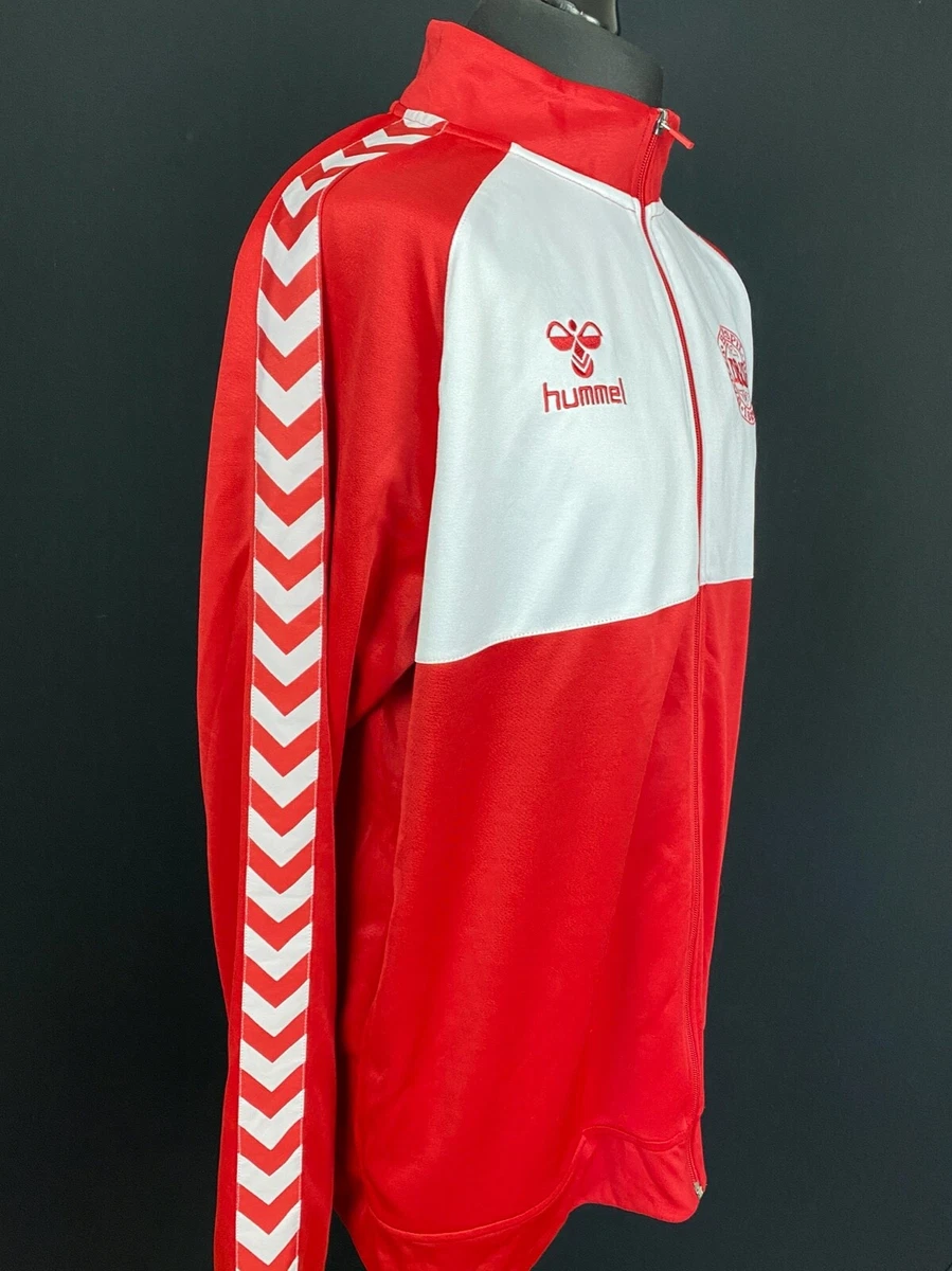 vej pakke Diktere Hummel Denmark Football Track Jacket Men's Size 3XL Soccer Pre Match Track  Top | eBay