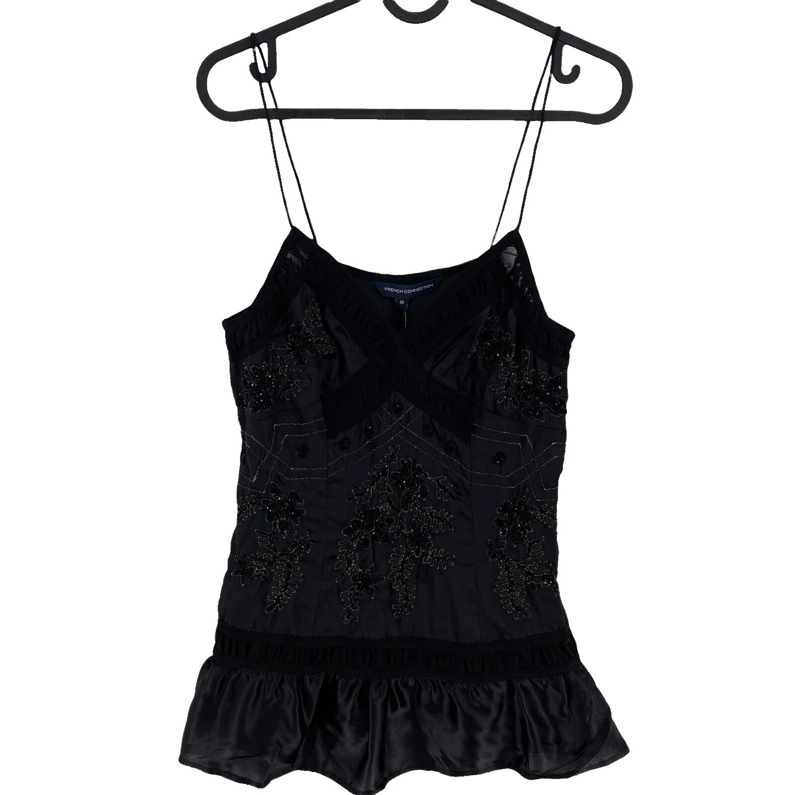 French Connection Mujer Seda Camisetas sin mangas para mujeres