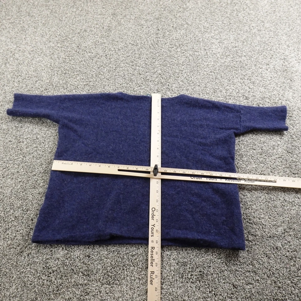 Suéter Griffen Mujer L Azul Cachemira Pullover Cuello Redondo Sudadera Suave Acogedor Foto 4 de 4