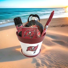 Tampa Bay Buccaneers Small Plastic Planter (Gift Set) Includes Multiple Items