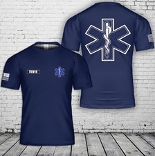 Camiseta personalizada EMS EMT paramédico 3D