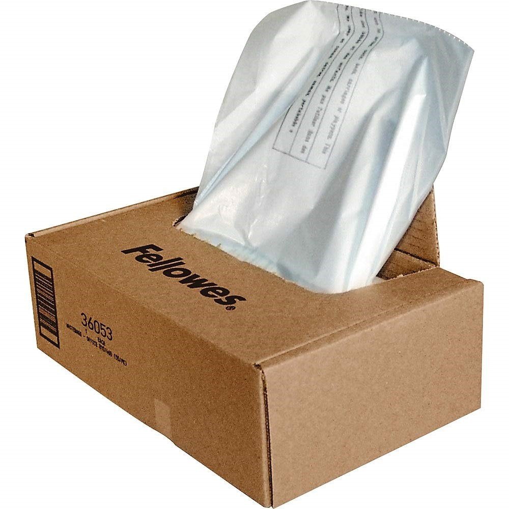 Fellowes Waste Bags for 99Ms/90S/99Ci/130C/HS-440/130C/200C Shredders - 100 Pk