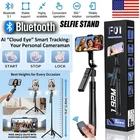 76'' Auto Face Tracking Tripod 360° Rotation with Stand | Selfie Stick W/Fill Li